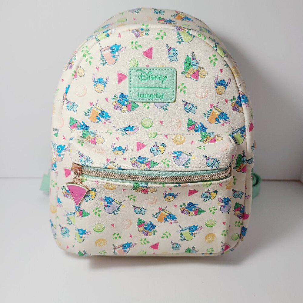 Loungefly Disney Lilo & Stitch Tropical Drinks Mini Backpack - Picture 6 of 15